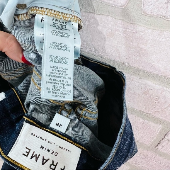 Frame Denim Le Skinny de Jeanne Jeans in Meyer Wash Size 28 - Picture 12 of 12
